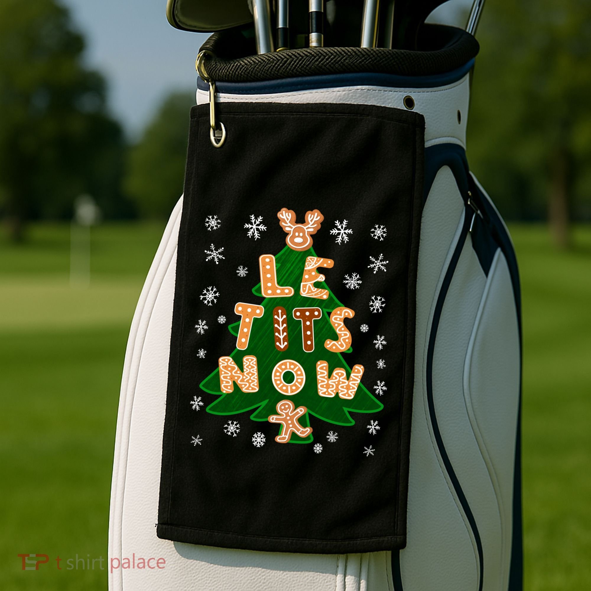 Le Tits Now Gift Let It Snow Gift Irony Christmas Gift Golf Towel