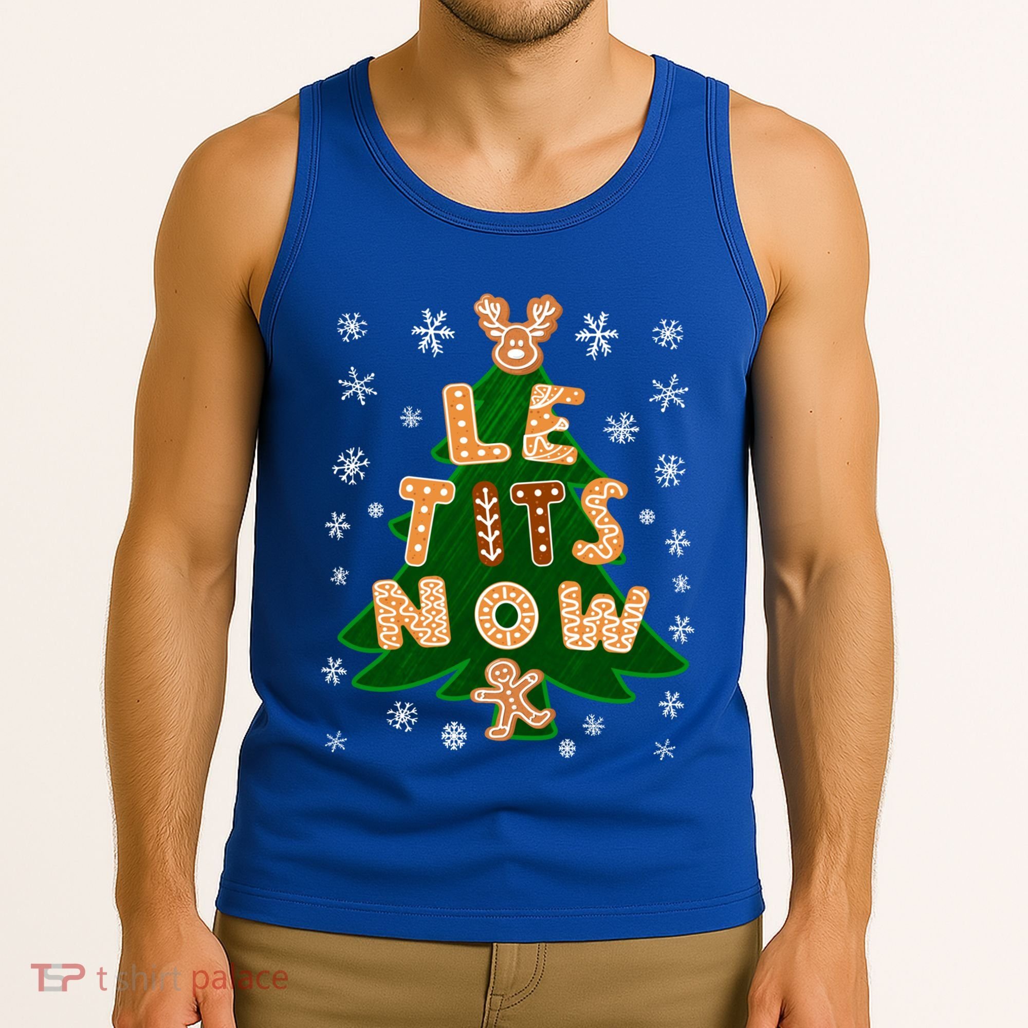 Le Tits Now Gift Let It Snow Gift Irony Christmas Gift Tank Top