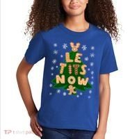Le Tits Now Gift Let It Snow Gift Irony Christmas Gift Kids T-Shirt thumb 2