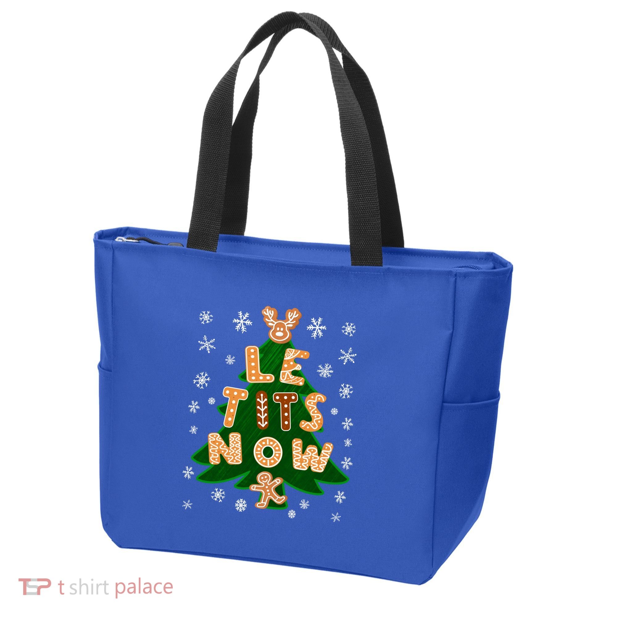 Le Tits Now Gift Let It Snow Gift Irony Christmas Gift Tote Bag