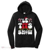 Le Tits Now Funny Christmas Let It Snow Xmas Hat Snowflake Cute Gift Women's Hoodie thumb 0
