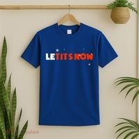 Le Tits Now Christmas Let It Snow Party Notty Santa Great Gift T-Shirt thumb 2