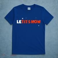 Le Tits Now Christmas Let It Snow Party Notty Santa Great Gift T-Shirt thumb 5