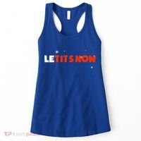 Le Tits Now Christmas Let It Snow Party Notty Santa Great Gift Women's Tank Top thumb 0