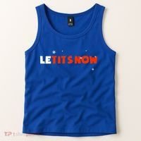 Le Tits Now Christmas Let It Snow Party Notty Santa Great Gift Tank Top thumb 2