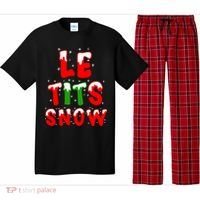 Le Tits Now Let It Snow Funny Christmas Gift Pajama Set thumb 0