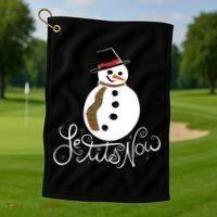 Le Tits Now Let It Snow Gift Golf Towel thumb 1