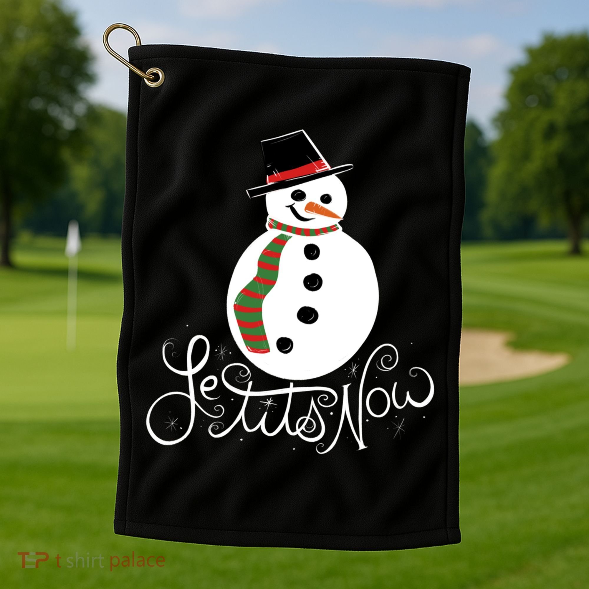 Le Tits Now Let It Snow Gift Golf Towel