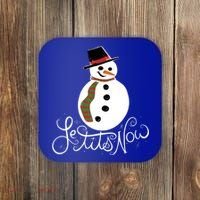 Le Tits Now Let It Snow Gift Coaster thumb 0