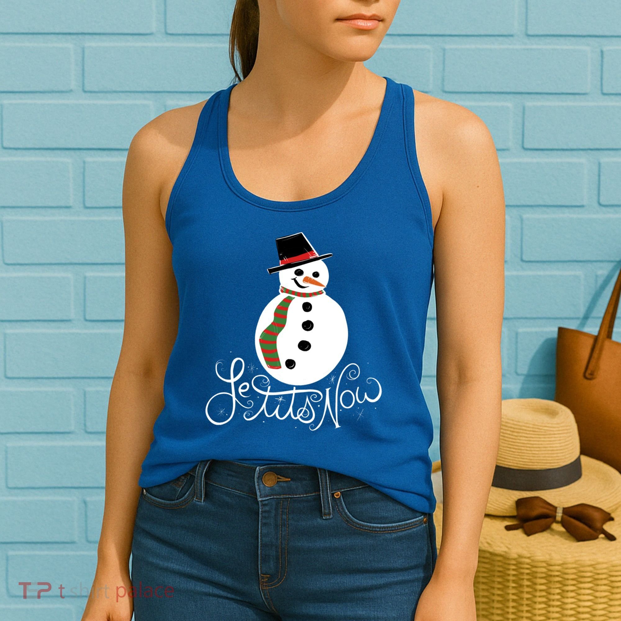 Le Tits Now Let It Snow Gift Women's Tank Top