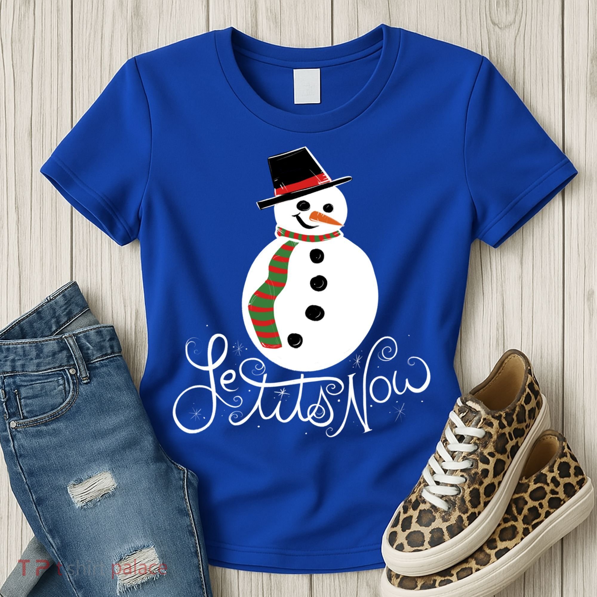 Le Tits Now Let It Snow Gift Women's T-Shirt