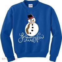 Le Tits Now Let It Snow Gift Kids Sweatshirt thumb 0