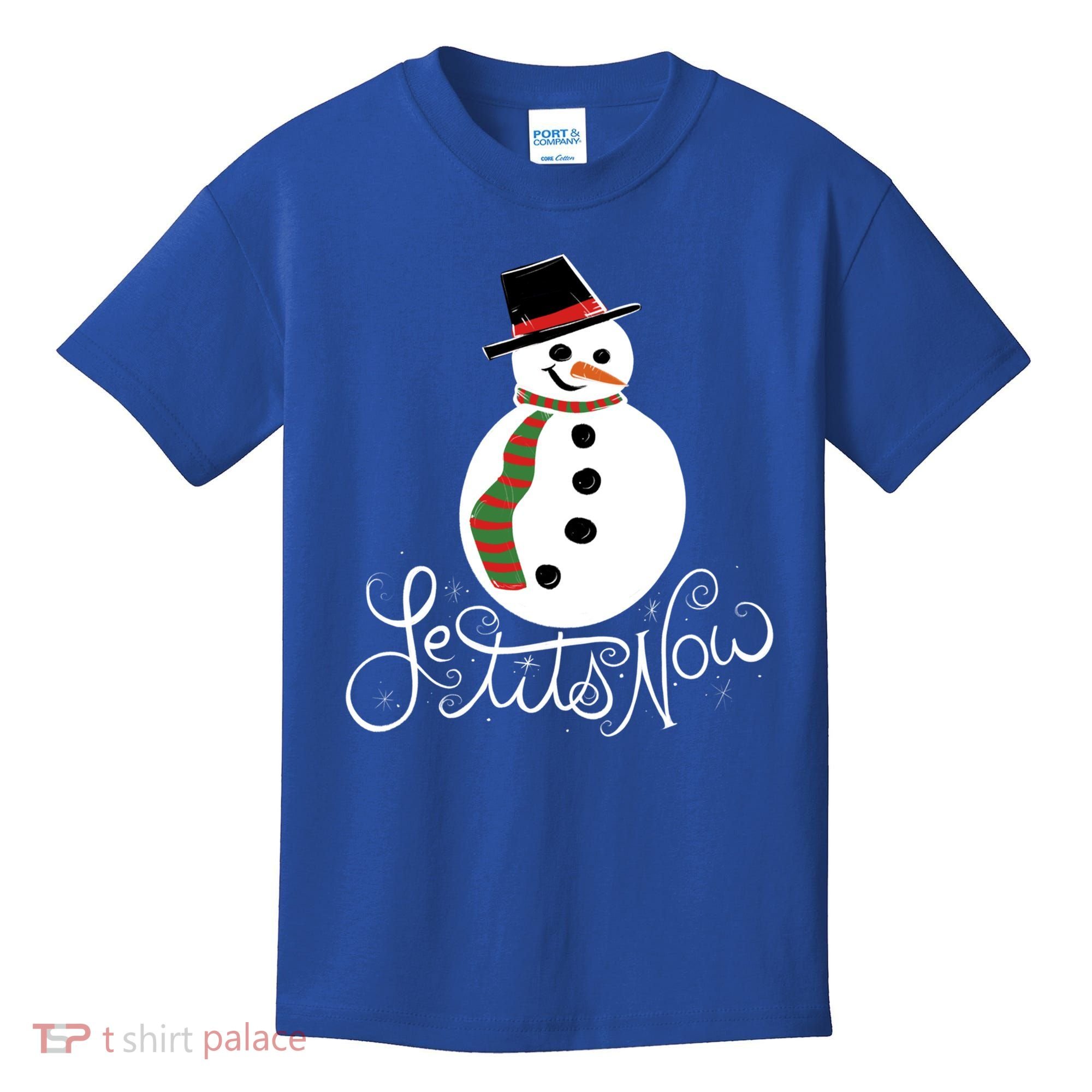 Le Tits Now Let It Snow Gift Kids T-Shirt