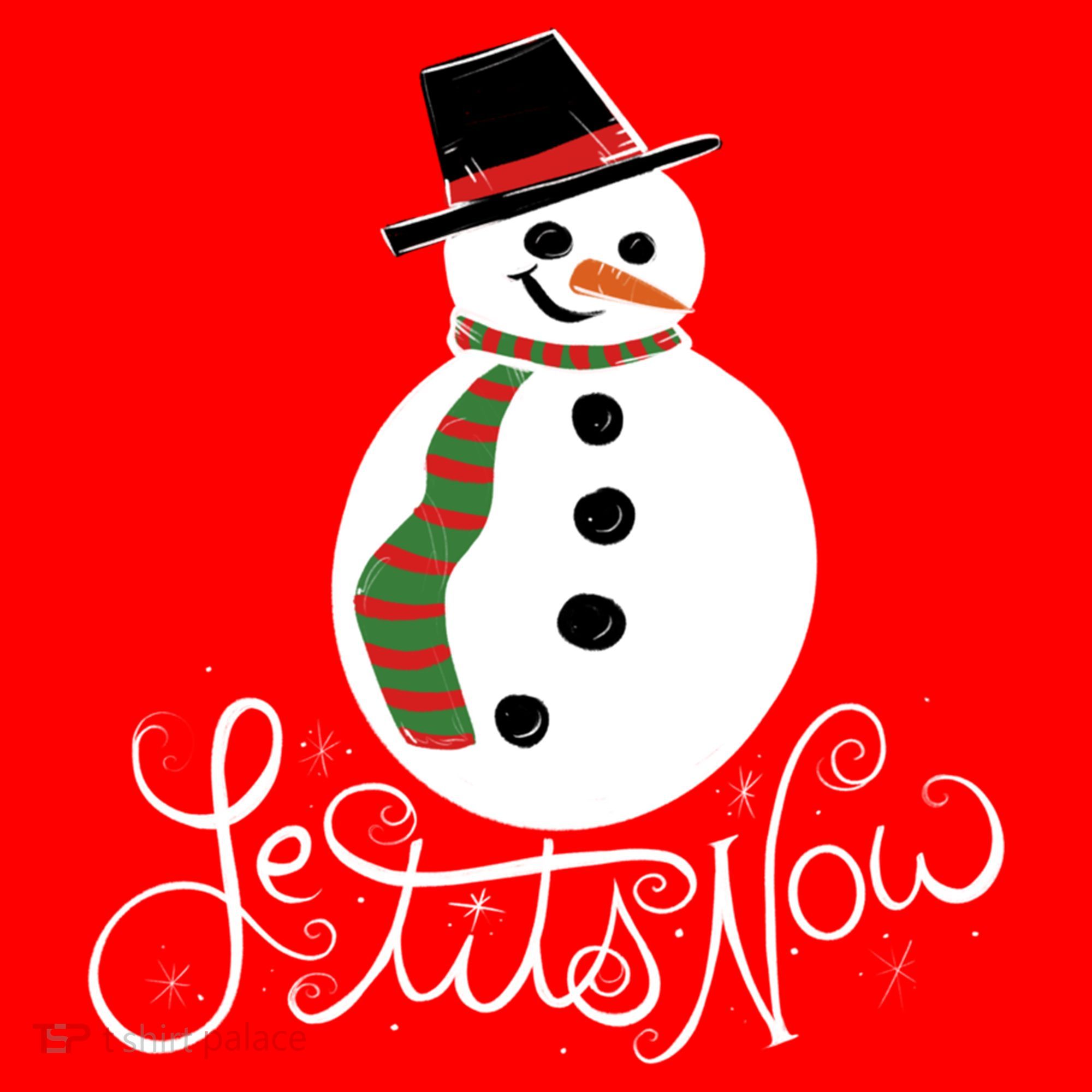 Le Tits Now Let It Snow Gift Santa Hat