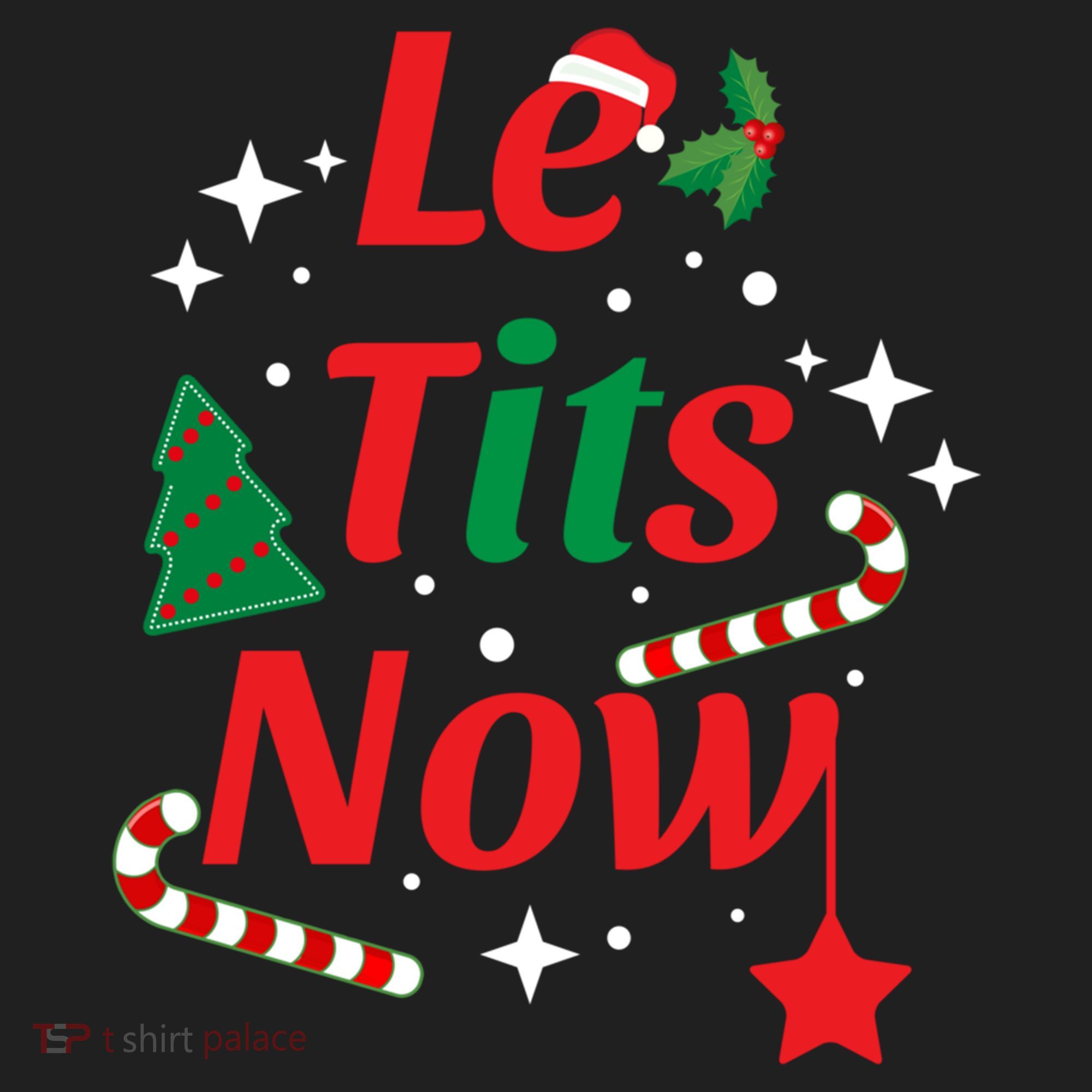Le Tits Now Funny Christmas Snow Gift Women's Sweatshirt