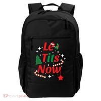 Le Tits Now Funny Christmas Snow Gift Backpack thumb 0