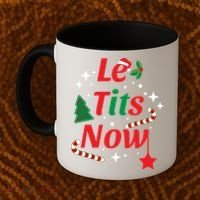 Le Tits Now Funny Christmas Snow Gift Coffee Mug thumb 2