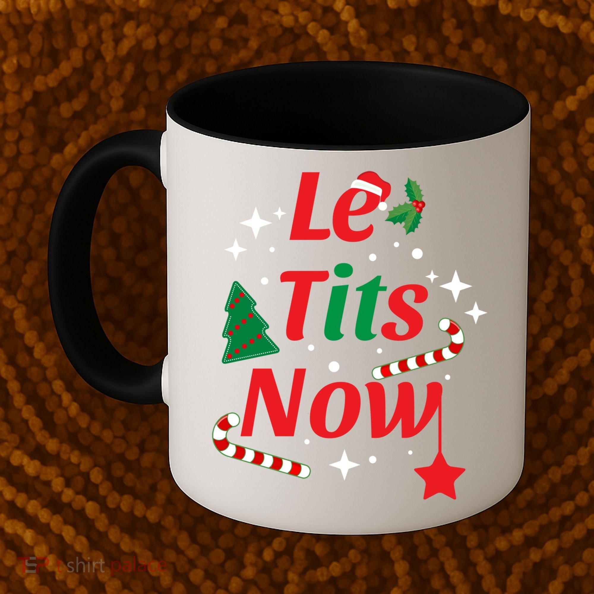 Le Tits Now Funny Christmas Snow Gift Coffee Mug