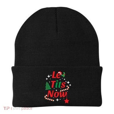 Le Tits Now Funny Christmas Snow Gift Beanie