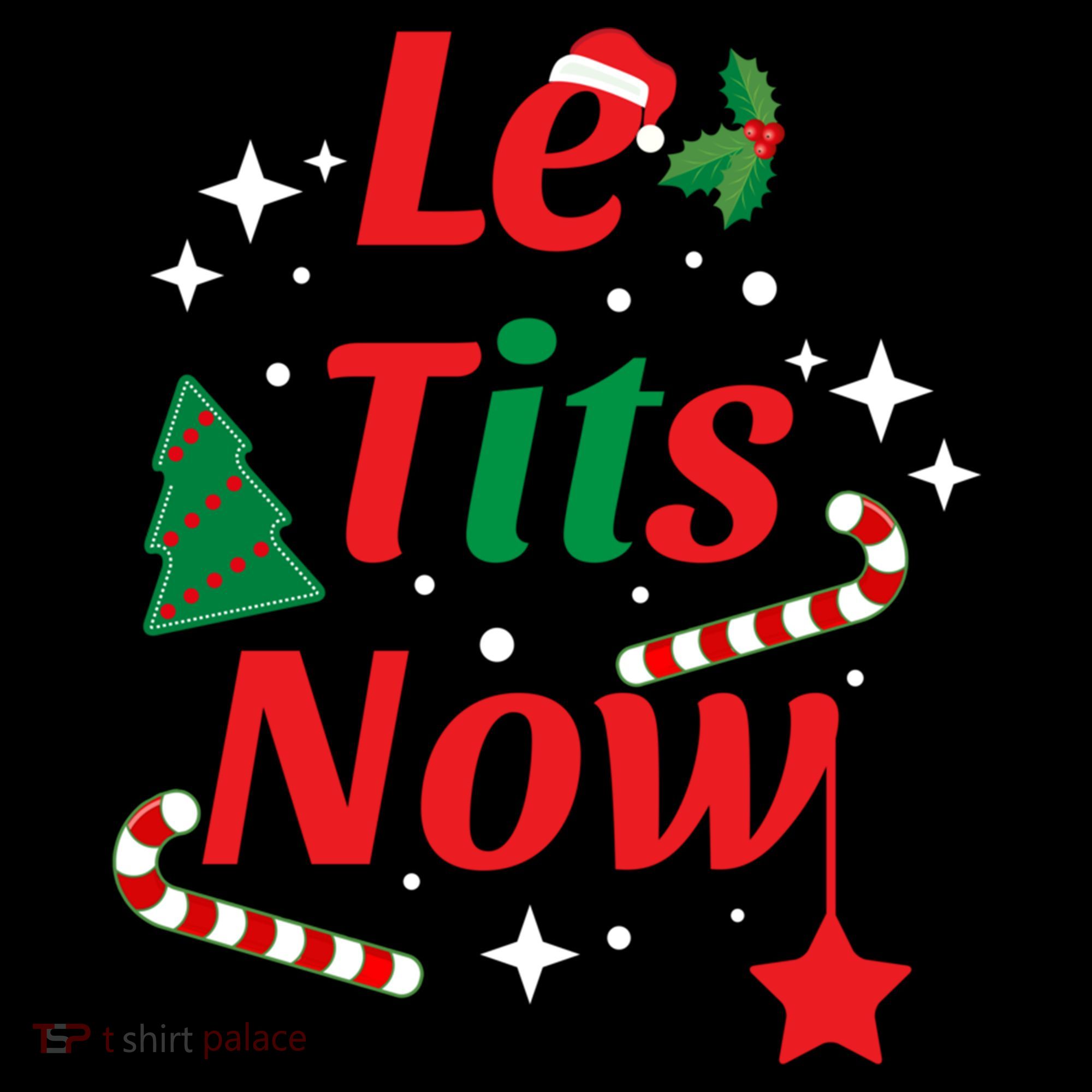 Le Tits Now Funny Christmas Snow Gift Women's Hoodie