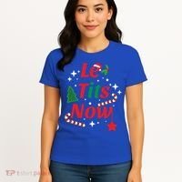 Le Tits Now Funny Christmas Snow Gift Women's T-Shirt thumb 4