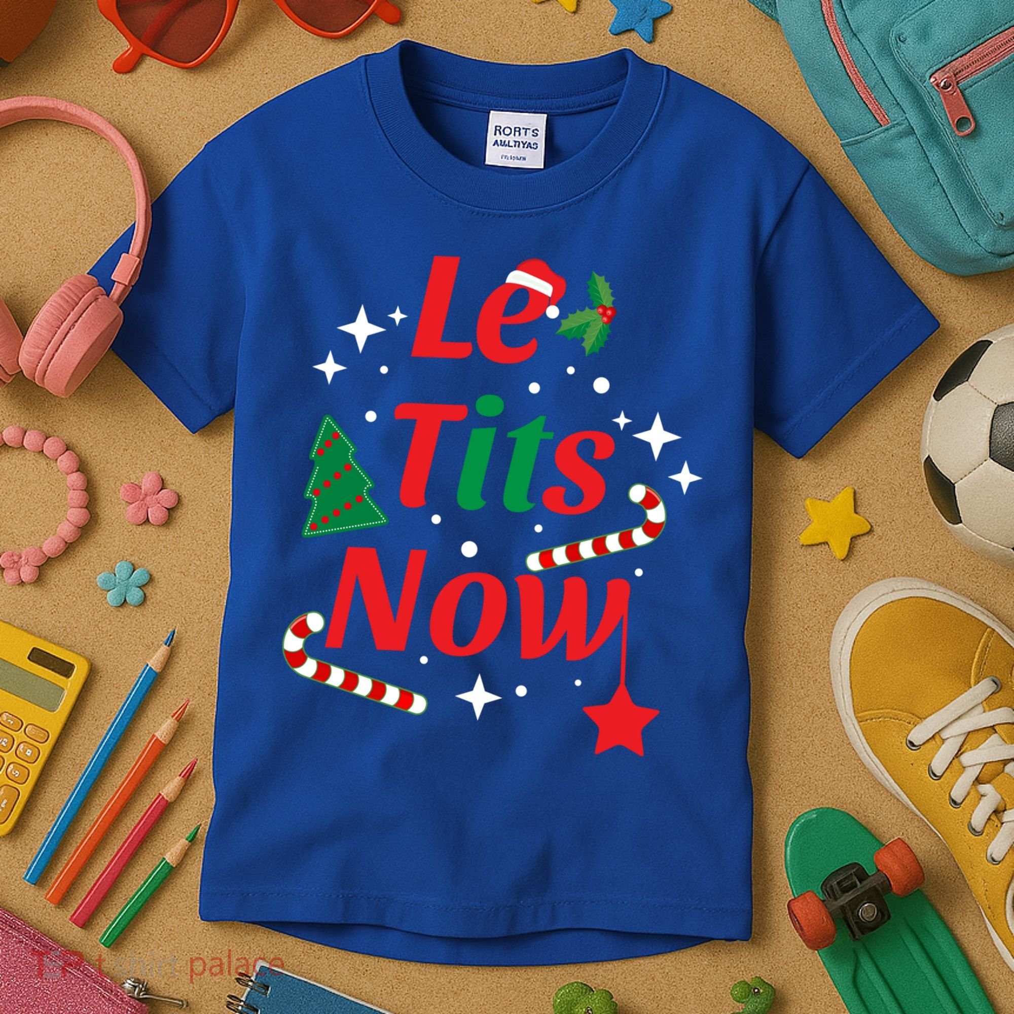 Le Tits Now Funny Christmas Snow Gift Kids T-Shirt