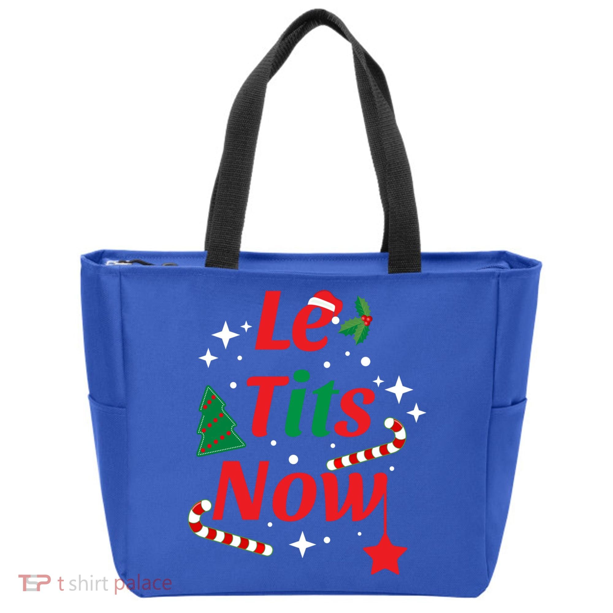 Le Tits Now Funny Christmas Snow Gift Tote Bag