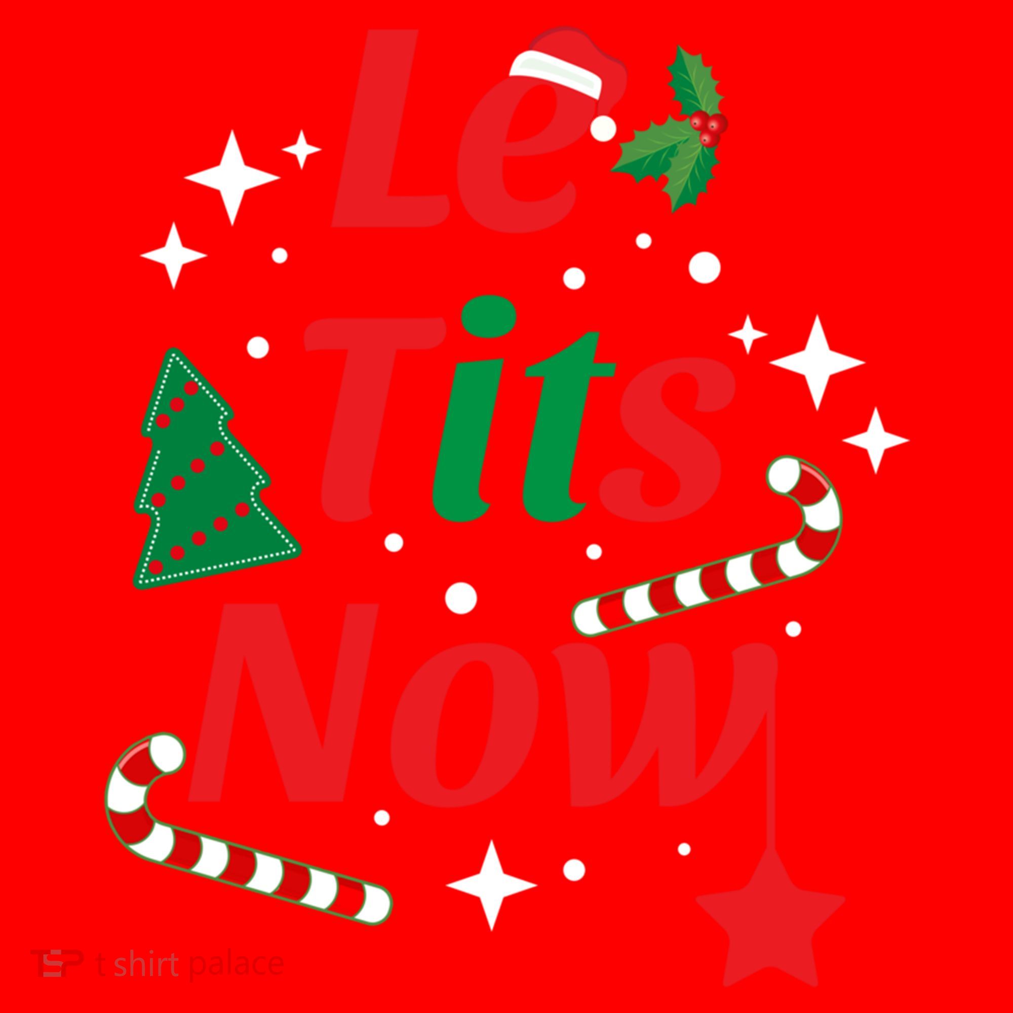 Le Tits Now Funny Christmas Snow Gift Santa Hat