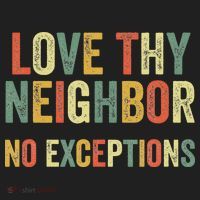 Love Thy Neighbors No Exceptions Jesus Bible Verse Beanie thumb 2
