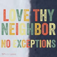 Love Thy Neighbors No Exceptions Jesus Bible Verse Sport-Tek Competitor United Soccer Jersey thumb 4
