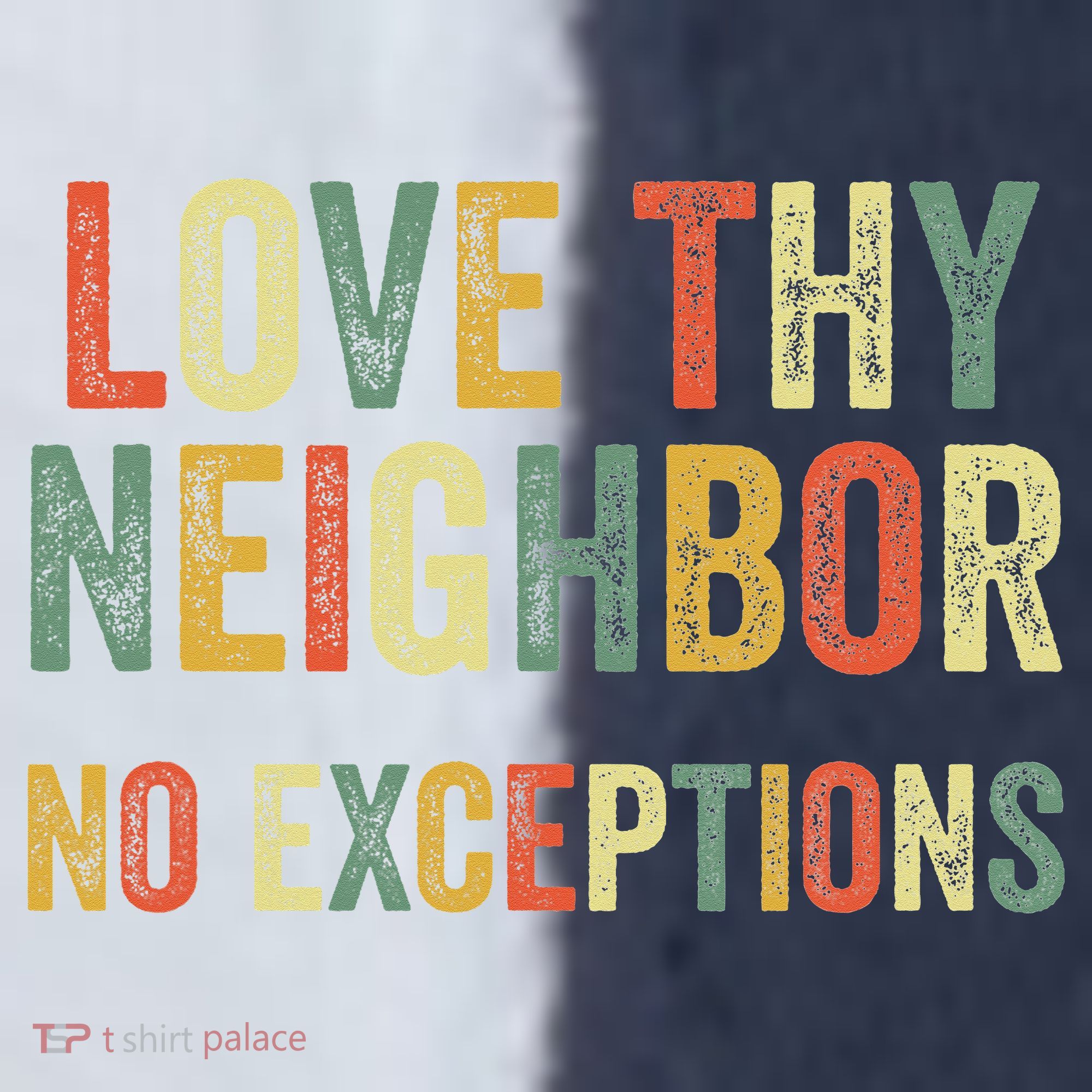 Love Thy Neighbors No Exceptions Jesus Bible Verse Sport-Tek Competitor United Soccer Jersey
