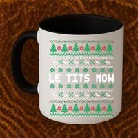 Le Tits Now Ugly Christmas Sweater Let It Snow Gift Coffee Mug thumb 2
