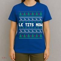 Le Tits Now Ugly Christmas Sweater Let It Snow Gift T-Shirt thumb 4