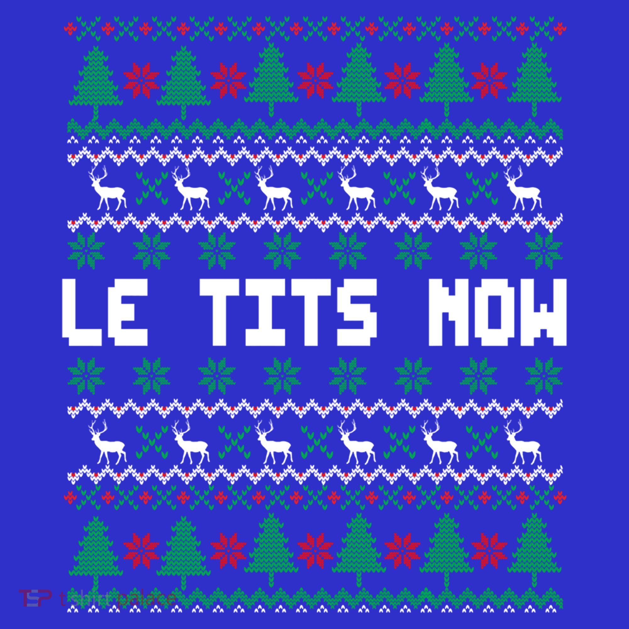 Le Tits Now Ugly Christmas Sweater Let It Snow Gift Women's Tank Top