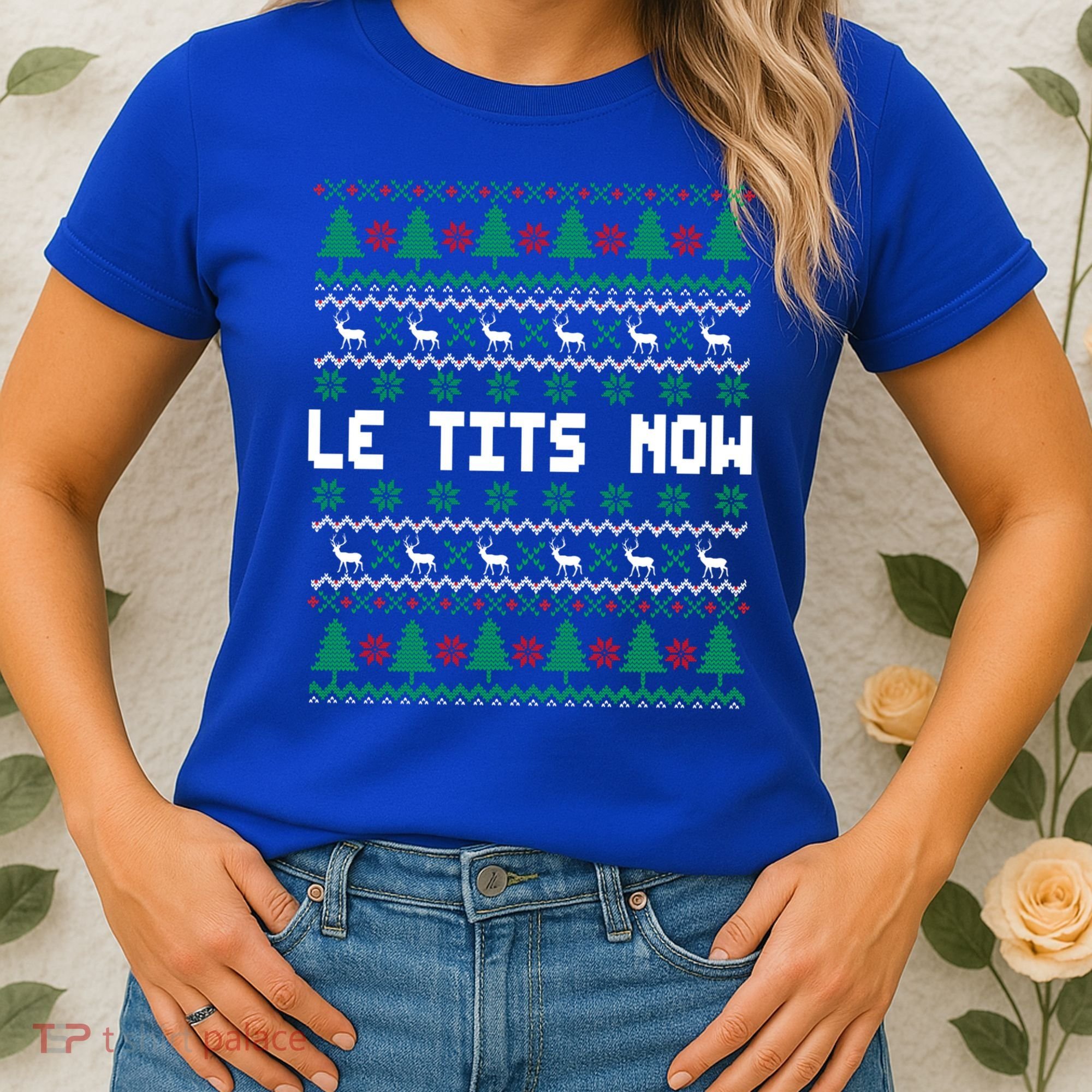Le Tits Now Ugly Christmas Sweater Let It Snow Gift Women's T-Shirt