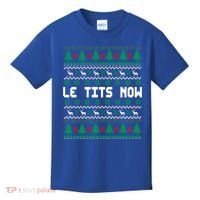 Le Tits Now Ugly Christmas Sweater Let It Snow Gift Kids T-Shirt thumb 0