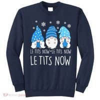 Le Tits Now Christmas Let It Snow Ugly Sweater Funny Party Sweatshirt thumb 0