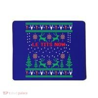 Le Tits Now Christmas Let It Snow Ugly Sweater Party Gift Mousepad thumb 0