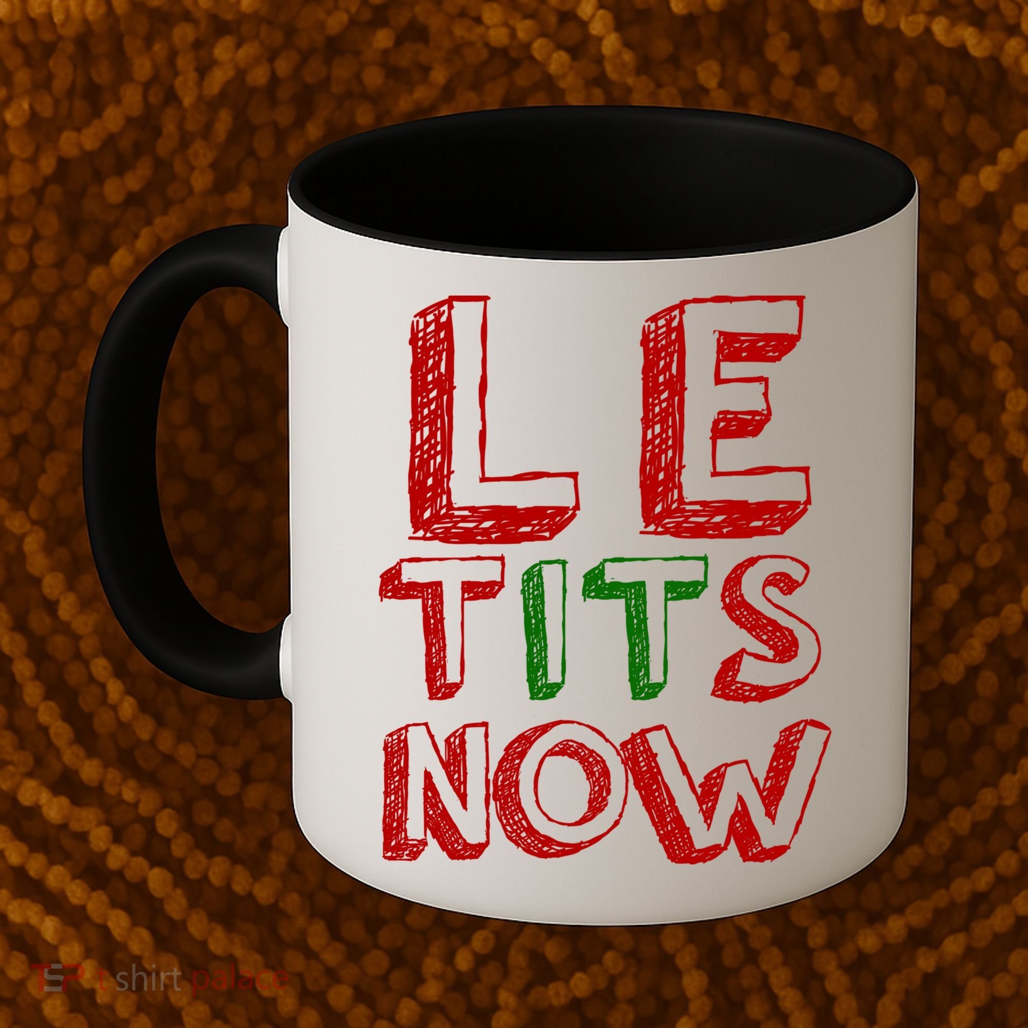 Le Tits Now Funny Christmas Jumper With Let Is Snow Slogan Gift Coffee Mug