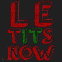 Le Tits Now Funny Christmas Jumper With Let Is Snow Slogan Gift Golf Towel thumb 3