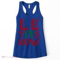 Le Tits Now Funny Christmas Jumper With Let Is Snow Slogan Gift Women's Tank Top thumb 0