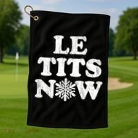 Le Tits Now Golf Towel thumb 1