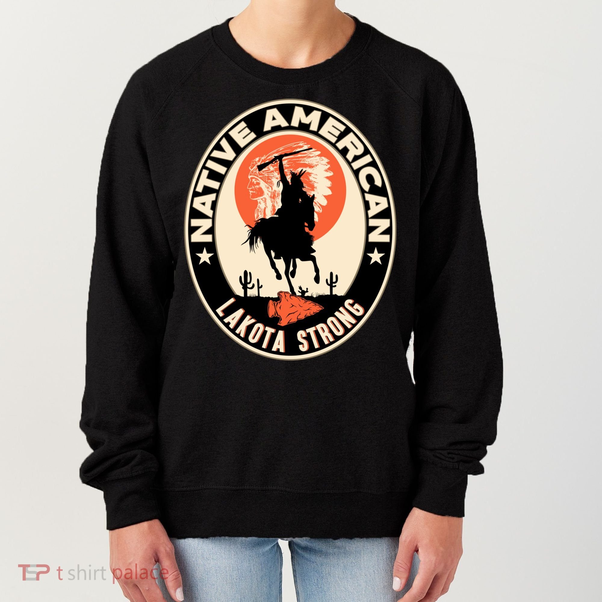Lakota Tribe Native American Indian Pride Strong Retro Cool Gift Women's Sweatshirt