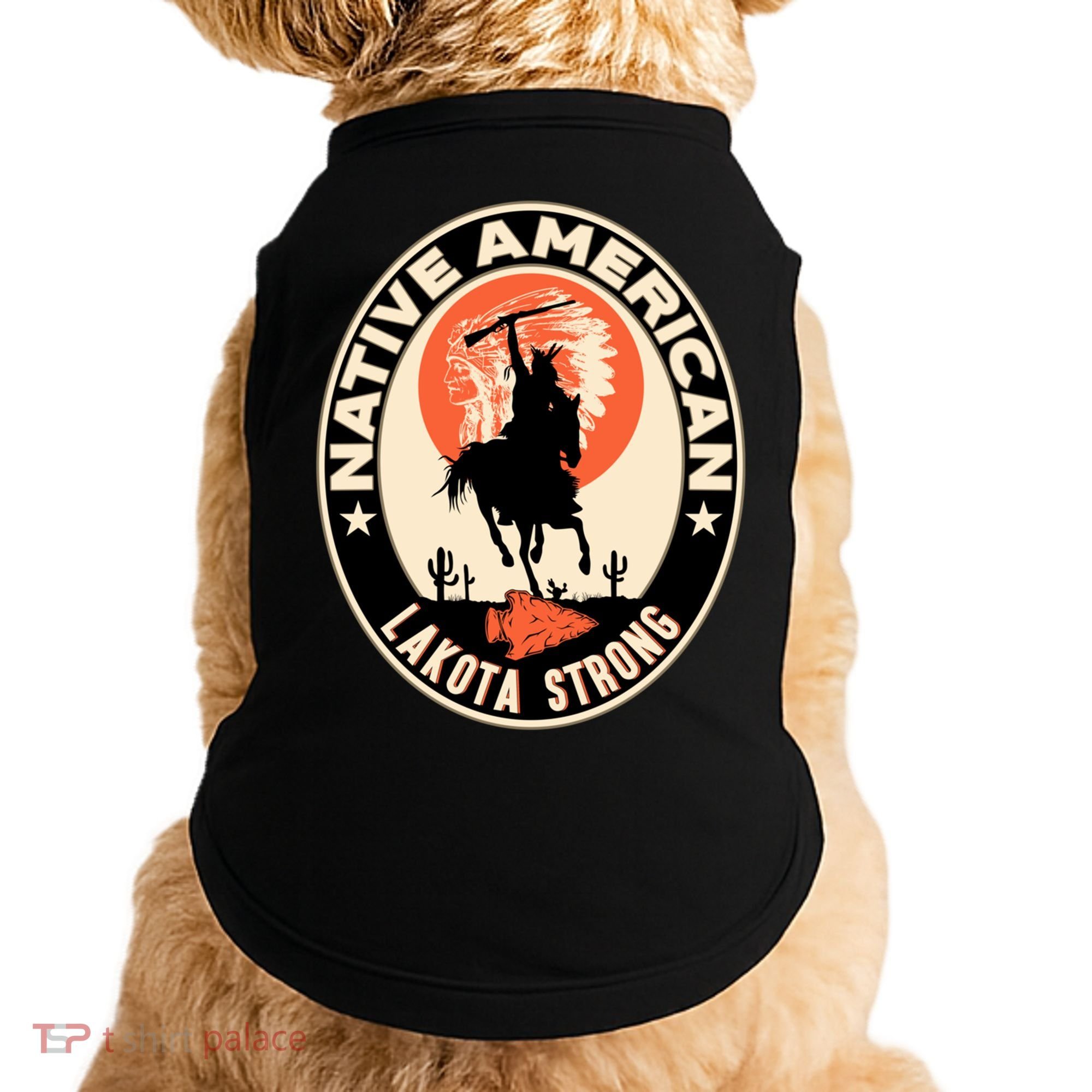 Lakota Tribe Native American Indian Pride Strong Retro Cool Gift Doggie Tank