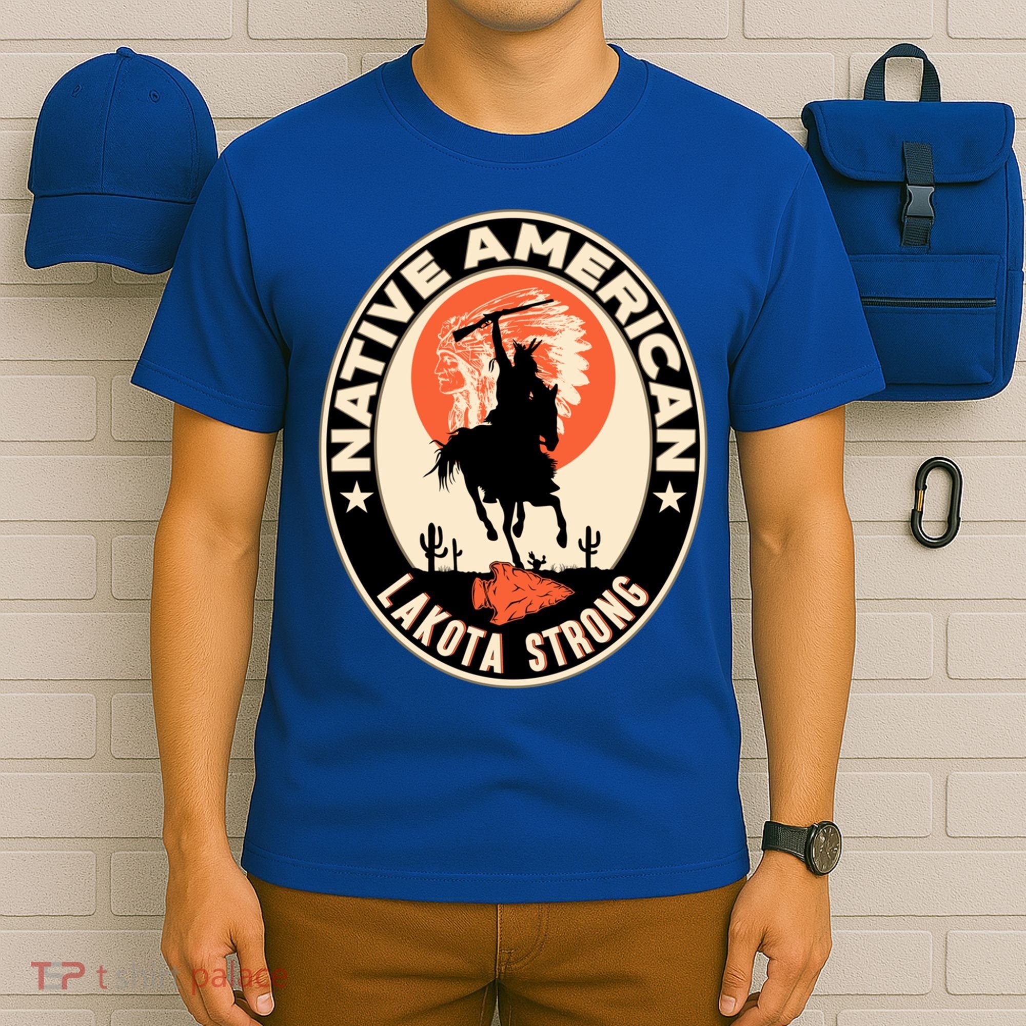 Lakota Tribe Native American Indian Pride Strong Retro Cool Gift T-Shirt