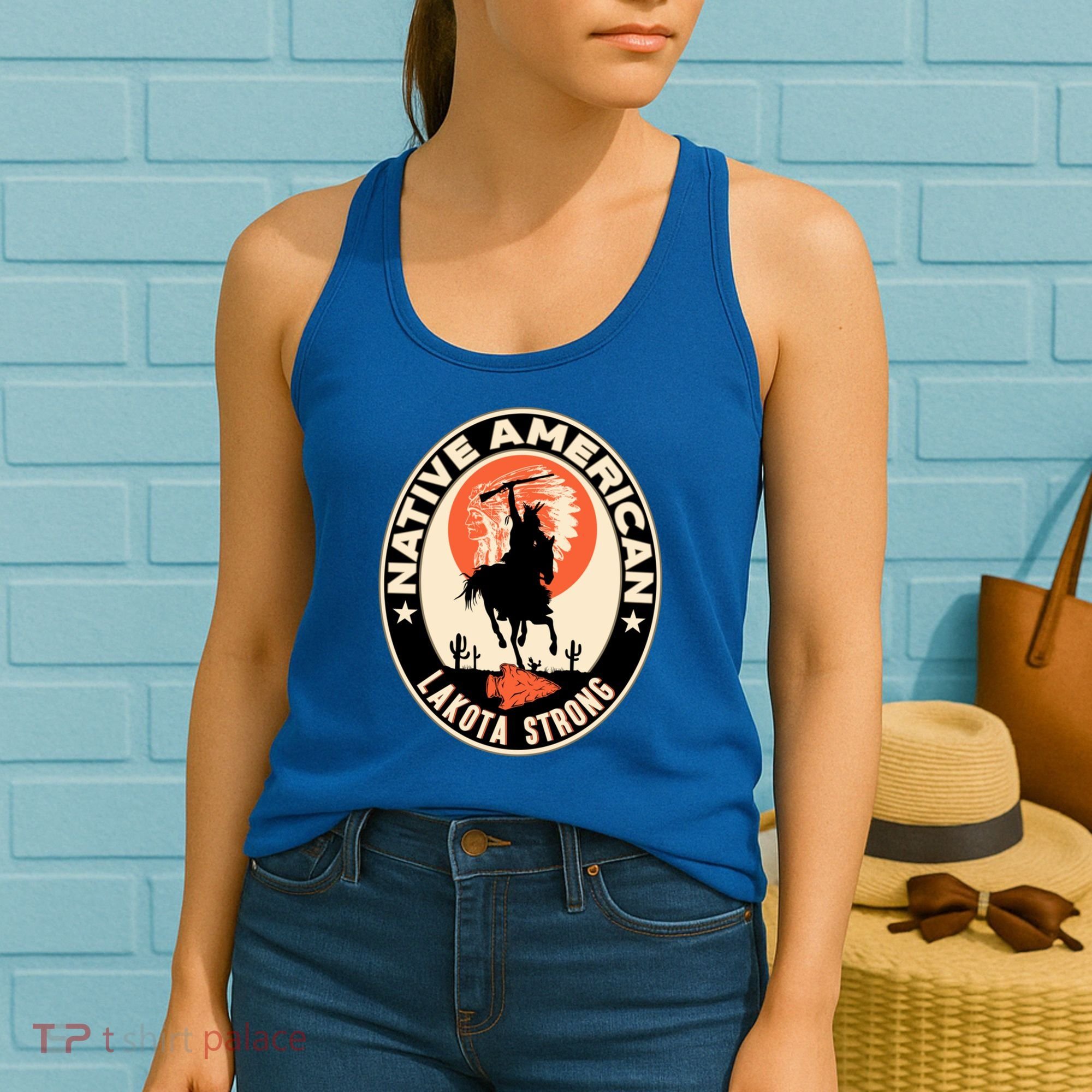 Lakota Tribe Native American Indian Pride Strong Retro Cool Gift Women's Tank Top