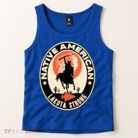Lakota Tribe Native American Indian Pride Strong Retro Cool Gift Tank Top thumb 2