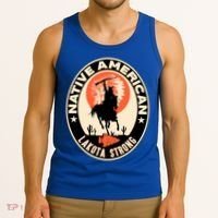 Lakota Tribe Native American Indian Pride Strong Retro Cool Gift Tank Top thumb 3