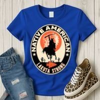 Lakota Tribe Native American Indian Pride Strong Retro Cool Gift Women's T-Shirt thumb 3