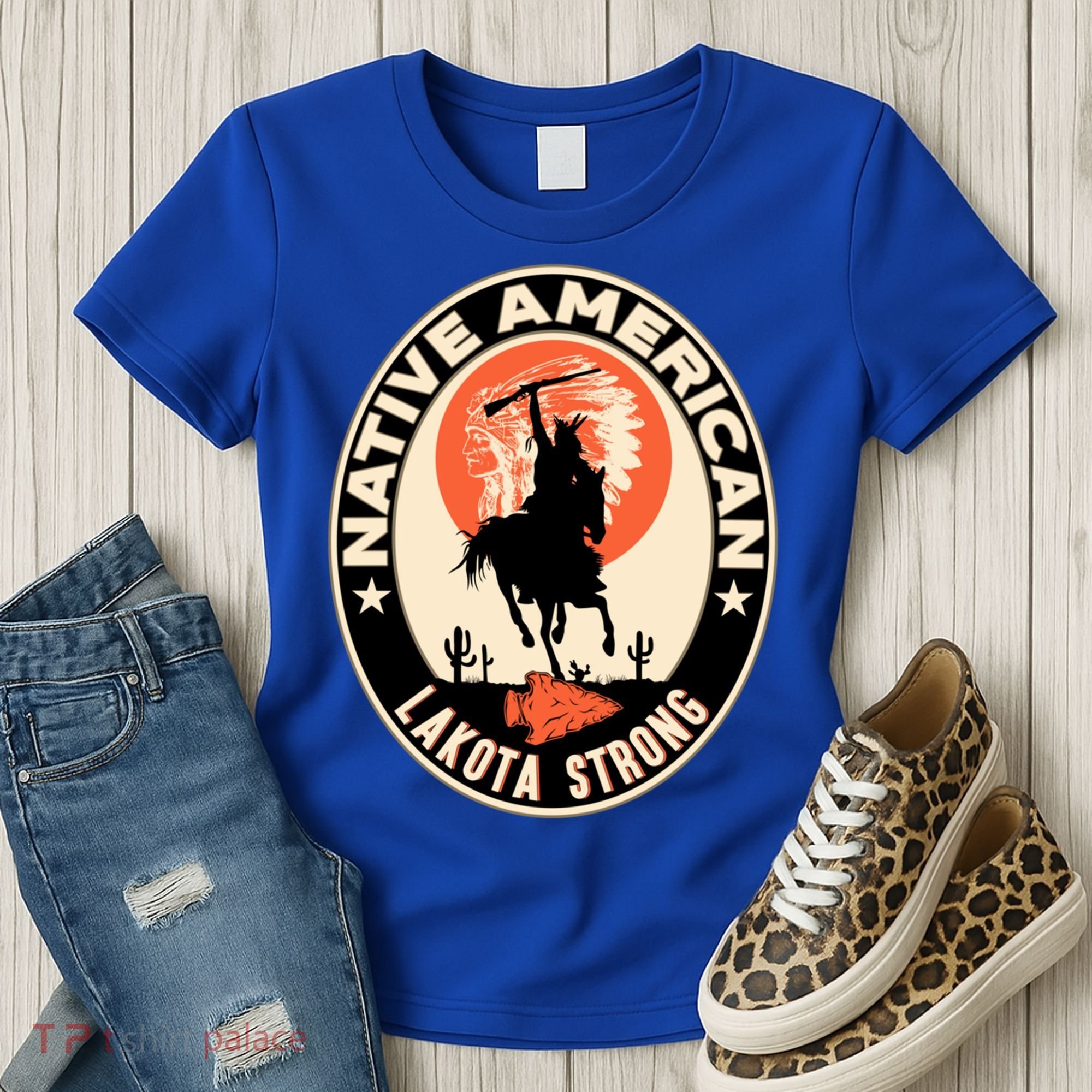 Lakota Tribe Native American Indian Pride Strong Retro Cool Gift Women's T-Shirt